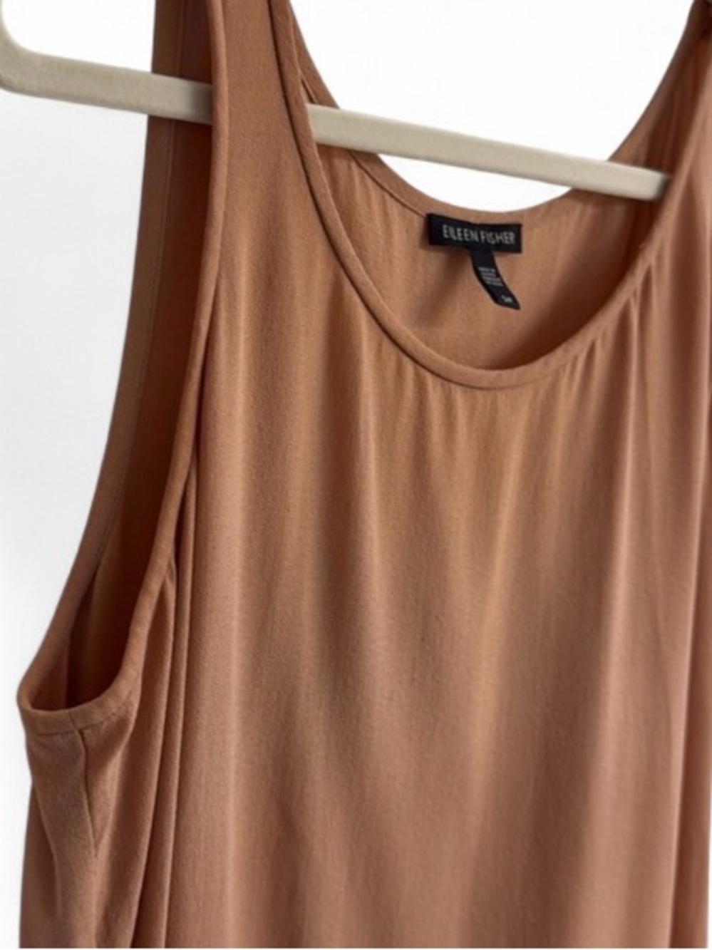 EILEEN FISHER Russet Nutmeg Silk Tank Top Size Small - Picture 6 of 11